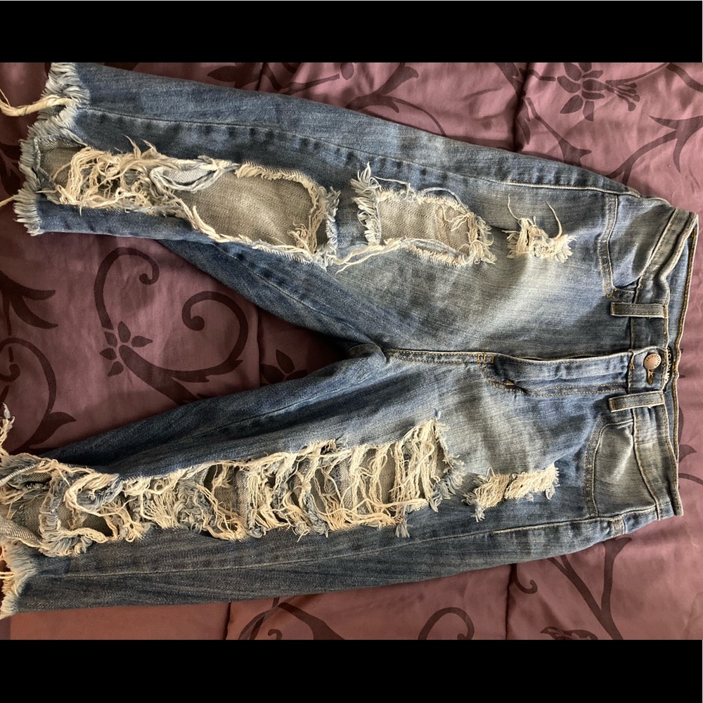 Fashionova biker jean shorts